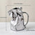 Papier Tasche Silberne Keramikvase