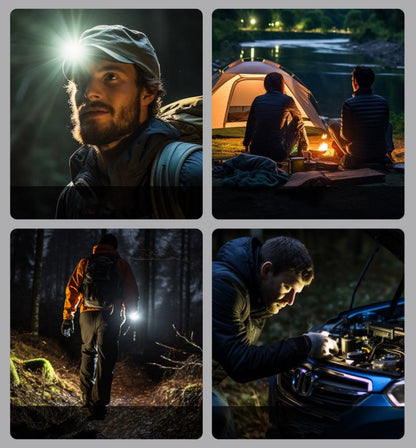 Sandsberg | Kompakte und tragbare Hochintensive Dual-Lichtquelle EDC Magnet Taschenlampe