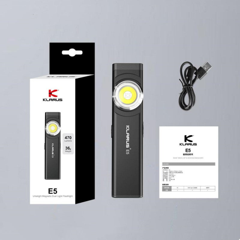 Sandsberg | Kompakte und tragbare Hochintensive Dual-Lichtquelle EDC Magnet Taschenlampe