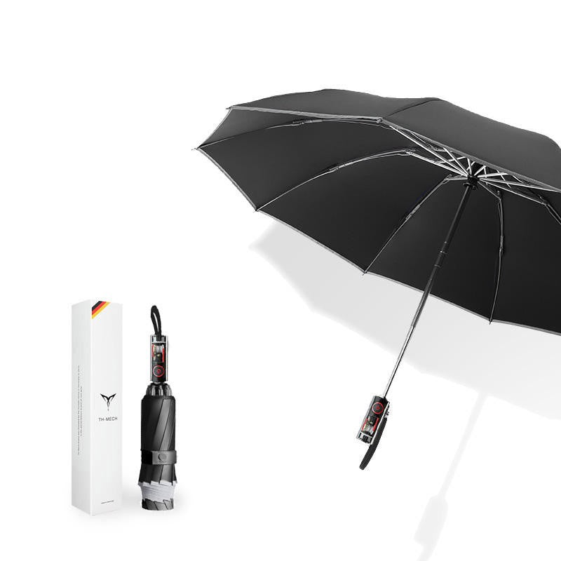 Sandsberg | Super-dick Vollautomatischer Umkehr-Sonnen- und Regenfaltregenschirm