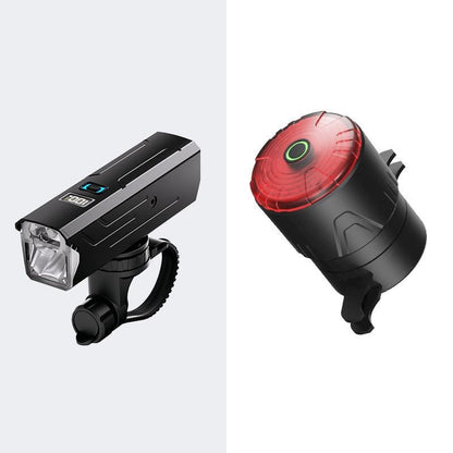 Sandsberg | Fahrrad Nachtfahren Hochintensitäts Frontlicht und Sensor Rücklicht Set