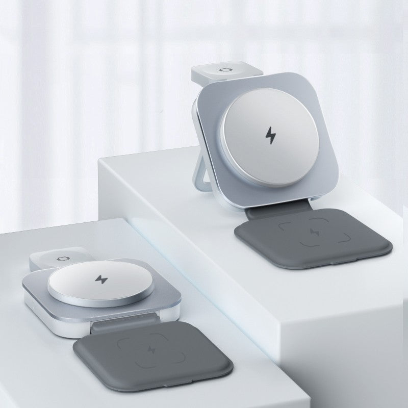 Sandsberg | Drei-in-Eins Faltbarer Magnetischer Kabelloser Ladehalter