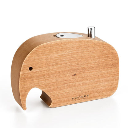 Sandsberg | Push-To-Dispense Massivholz Elefanten Zahnstocherhalter