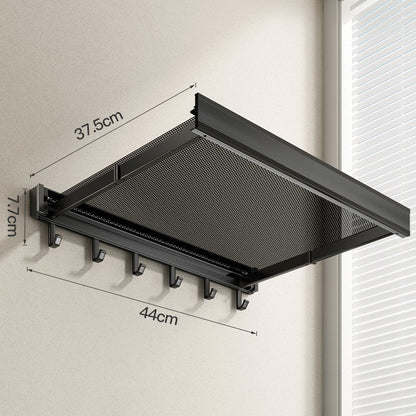 Sandsberg | Unsichtbares faltbares nicht durchstechendes wandmontiertes Lageregal