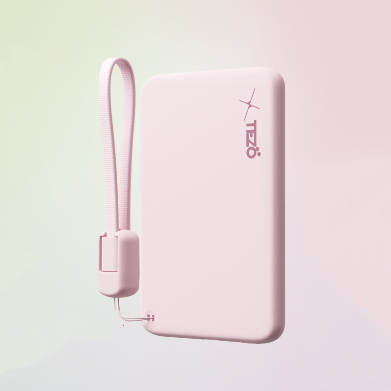 Sandsberg | Ultra-Dünne Farbige Magnetische Lade-Powerbank Mit Eingebautem Lanyard