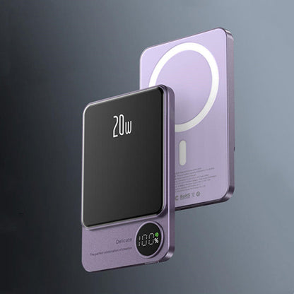 Sandsberg | 10000mAh Mini tragbare LED Digitalanzeige Magnet schnelles Lade-Powerbank