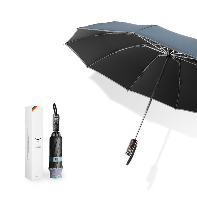 Sandsberg | Super-dick Vollautomatischer Umkehr-Sonnen- und Regenfaltregenschirm