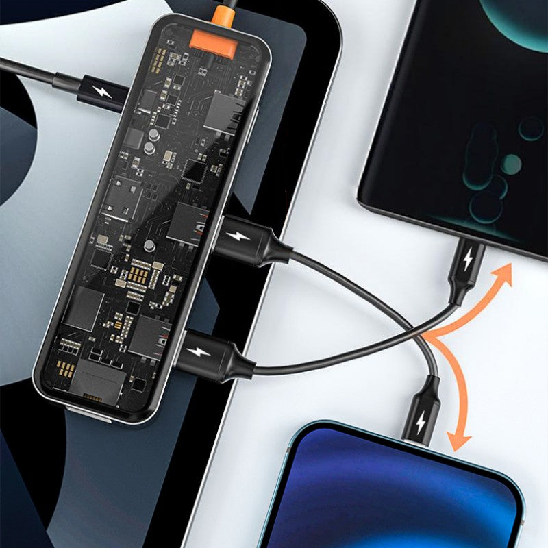 Sandsberg | Acht-in-Eins Multi-Interface Transparent Erweiterungsdock