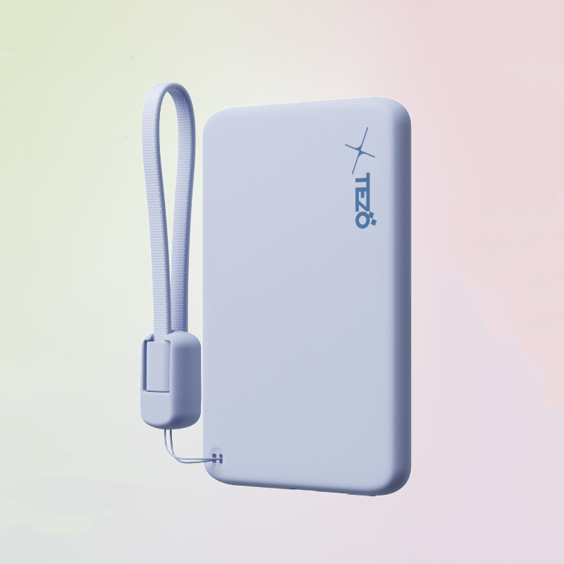 Sandsberg | Ultra-Dünne Farbige Magnetische Lade-Powerbank Mit Eingebautem Lanyard