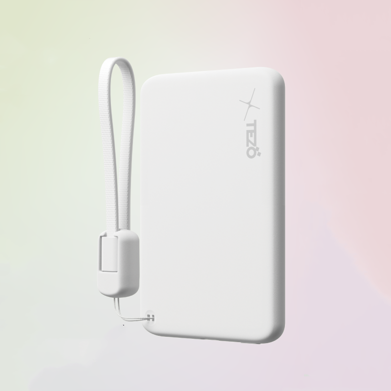 Sandsberg | Ultra-Dünne Farbige Magnetische Lade-Powerbank Mit Eingebautem Lanyard