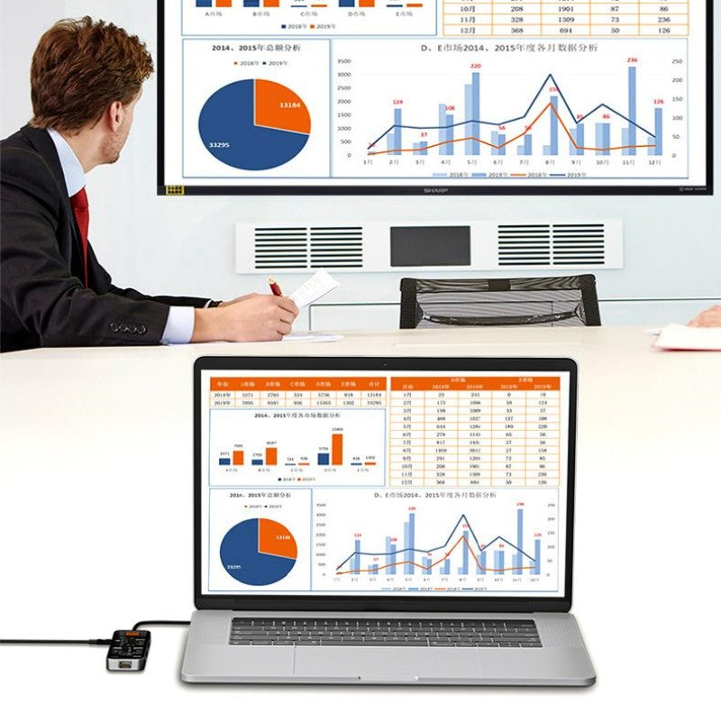 Sandsberg | Acht-in-Eins Multi-Interface Transparent Erweiterungsdock