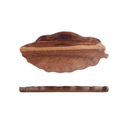 Abstrakte Walnuss Blatt hölzerne Serviertablett | Eco-Friendly | Artistic Dessert, Vorspeise, Schmuck Organisator