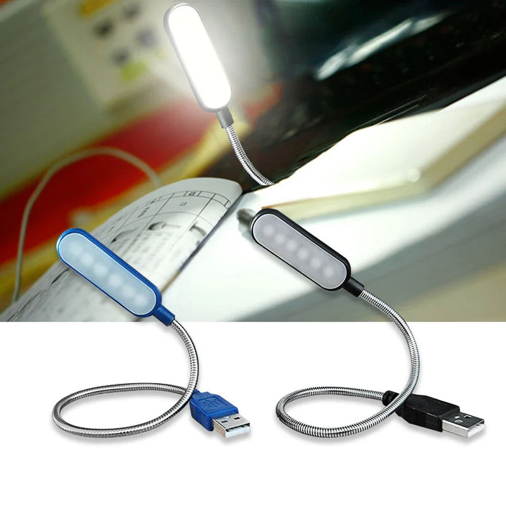 USB LED Mini Buchlicht - Flexible 6 LEDs für Power Bank, Laptop, Notebook, PC