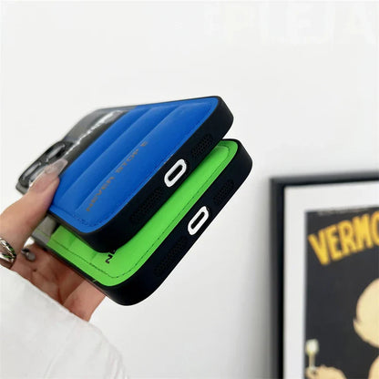 North-Winter Jacke Handy-Hülle süße weiche Hüllen, Cover für iPhone 15/14/13 Serie