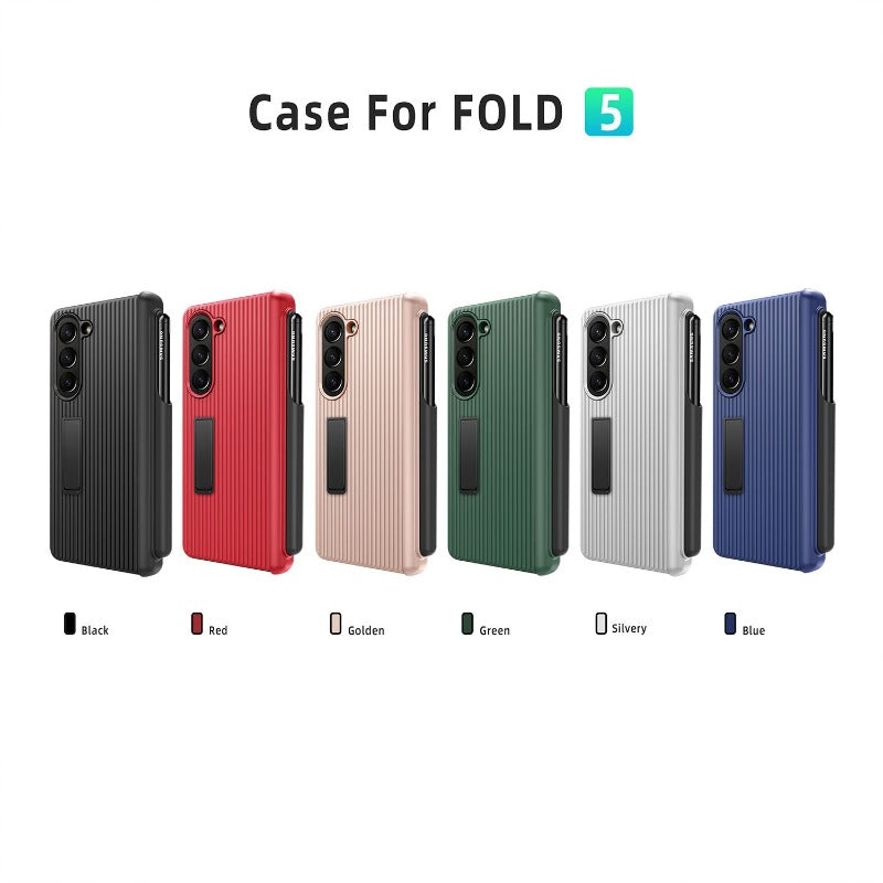 Scharnierpanzerung Robuste Telefonhülle mit Frontglas für Samsung Galaxy Z Fold 5 4