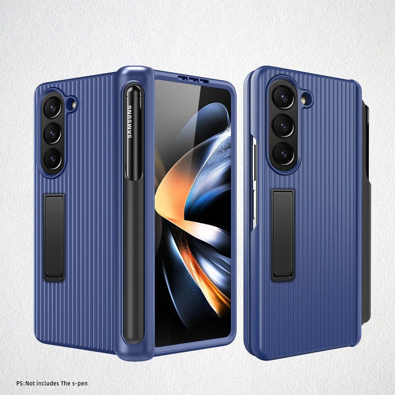 Scharnierpanzerung Robuste Telefonhülle mit Frontglas für Samsung Galaxy Z Fold 5 4
