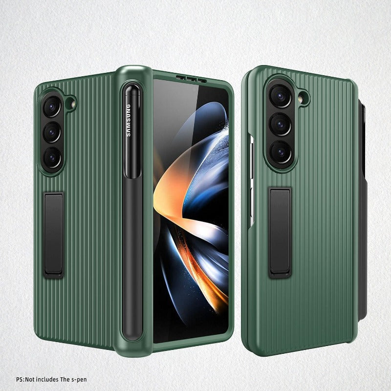 Scharnierpanzerung Robuste Telefonhülle mit Frontglas für Samsung Galaxy Z Fold 5 4