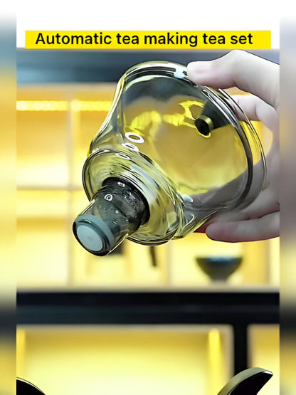 Sandsberg | Artisan Magnetische Glaskanne Set mit Teesieb – Elegante tropffreie Glaskanne für losen Tee