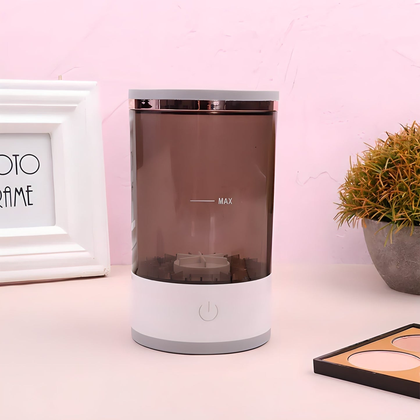 Sandsberg | BrushBath Automatischer Makeup-Pinselreiniger – Tiefenreinigung & Schnell-Trocknen für alle Pinsel