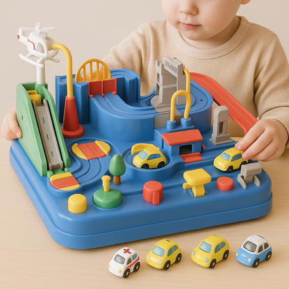 Sandsberg | Abenteuer-Spielzeugauto-Set für Kinder – 4-teiliges Lernspielset