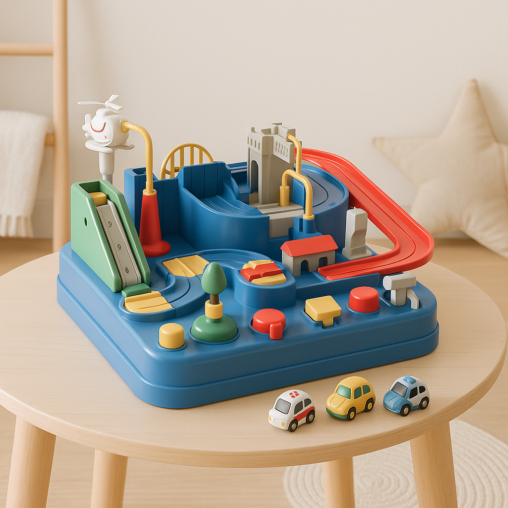 Sandsberg | Abenteuer-Spielzeugauto-Set für Kinder – 4-teiliges Lernspielset