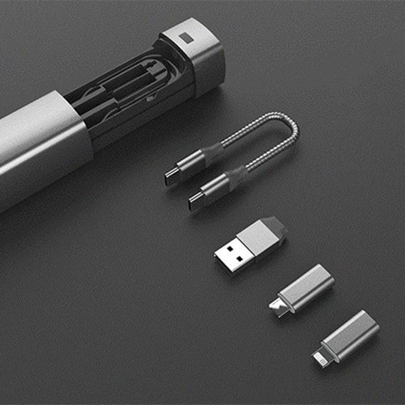 Sandsberg | 6-in-1 Kabelorganizer mit Mini-Taschenlampe und Notstrombank