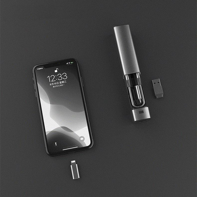 Sandsberg | 6-in-1 Kabelorganizer mit Mini-Taschenlampe und Notstrombank