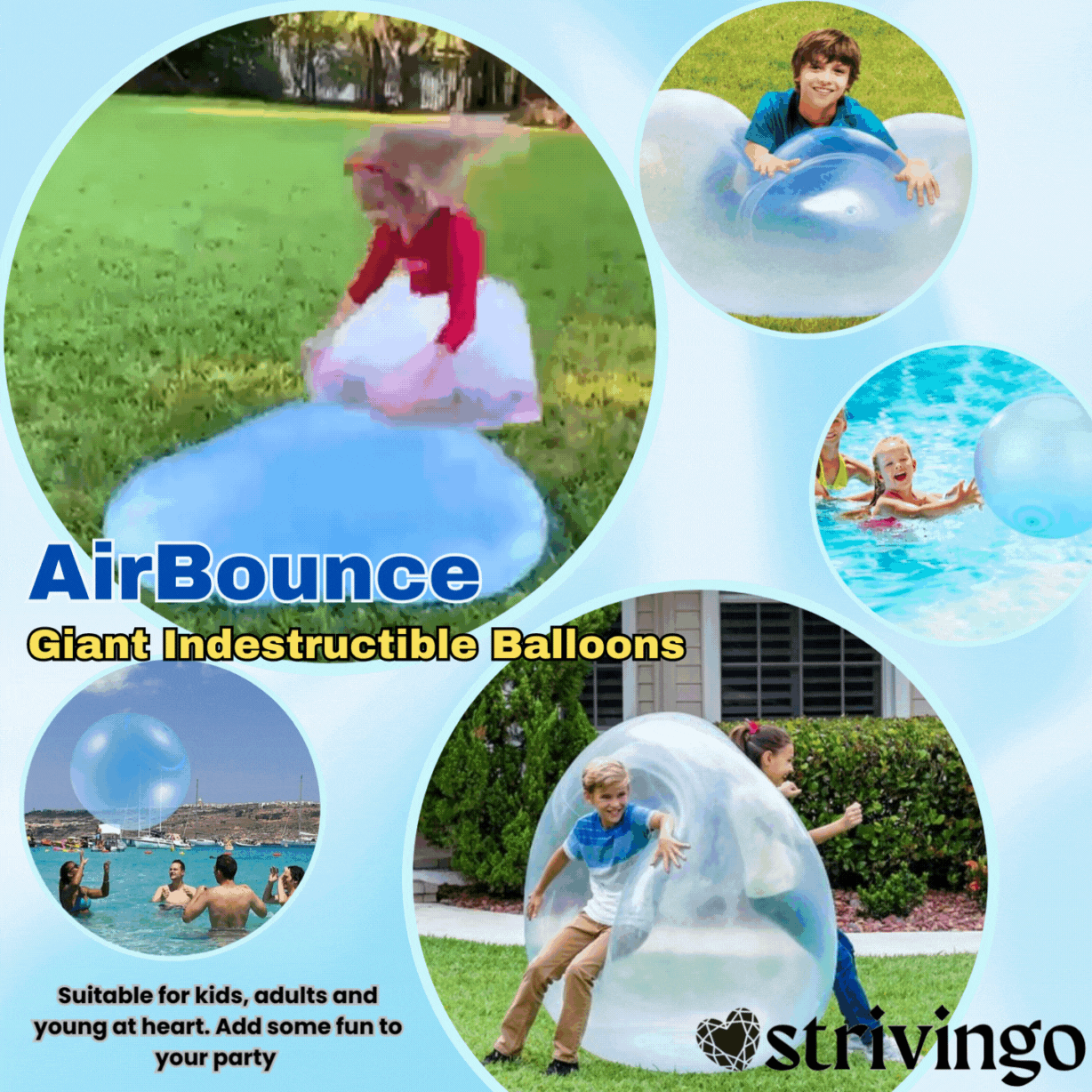 AirBounce Riesige Unzerstörbare Ballons