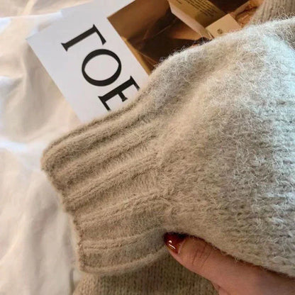 Warme dicke Strickjacke