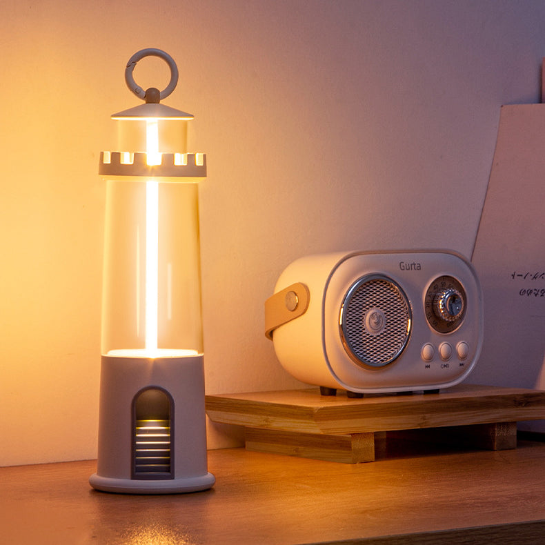 Zeitgenössische kreative Zylinder-Leuchtturmform ABS PC FPC LED Außenlicht für den Garten