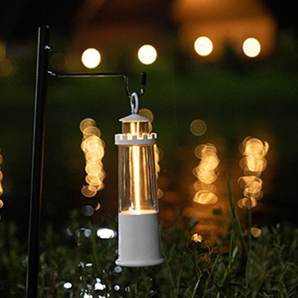 Zeitgenössische kreative Zylinder-Leuchtturmform ABS PC FPC LED Außenlicht für den Garten