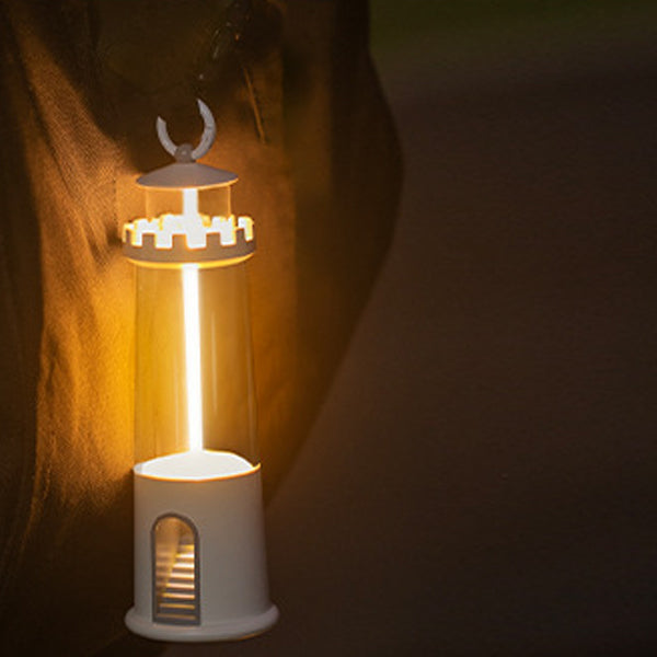 Zeitgenössische kreative Zylinder-Leuchtturmform ABS PC FPC LED Außenlicht für den Garten