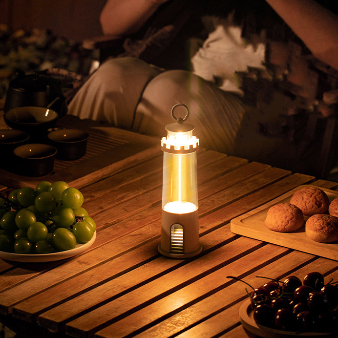 Zeitgenössische kreative Zylinder-Leuchtturmform ABS PC FPC LED Außenlicht für den Garten