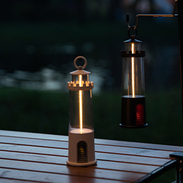 Zeitgenössische kreative Zylinder-Leuchtturmform ABS PC FPC LED Außenlicht für den Garten