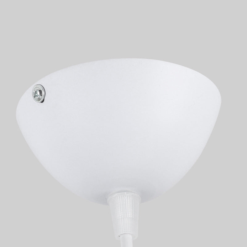 Zeitgenössische skandinavische Kuppel aus Aluminium Acryl 1-Licht Pendelleuchte für das Wohnzimmer
