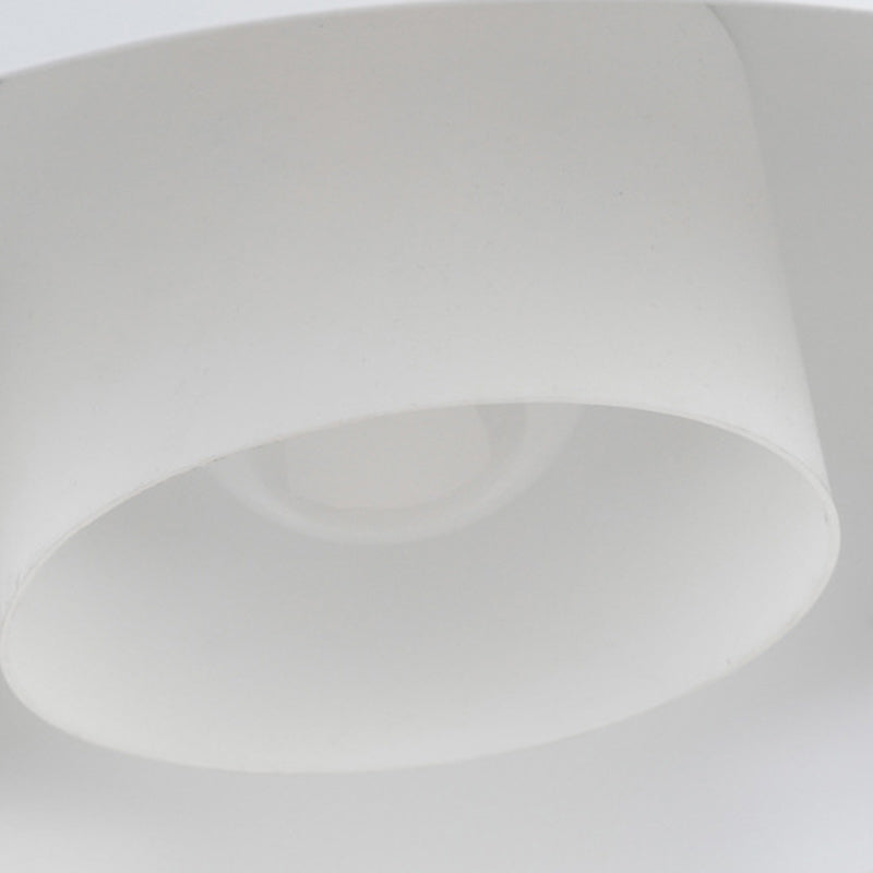 Zeitgenössische skandinavische Kuppel aus Aluminium Acryl 1-Licht Pendelleuchte für das Wohnzimmer