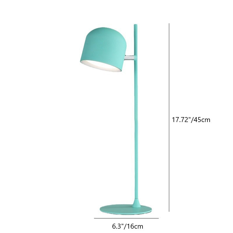 Zeitgenössische kreative Zylinder-Scheibenbasis wiederaufladbare Metall-Kunststoff LED-Tischlampe für das Schlafzimmer