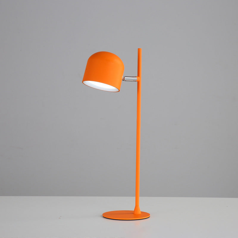 Zeitgenössische kreative Zylinder-Scheibenbasis wiederaufladbare Metall-Kunststoff LED-Tischlampe für das Schlafzimmer