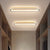 Moderne Minimalistische Eisen Silica Elliptische LED Deckenleuchte Für Flur
