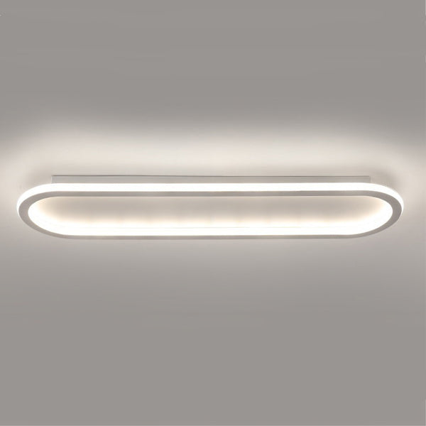Moderne Minimalistische Eisen Silica Elliptische LED Deckenleuchte Für Flur