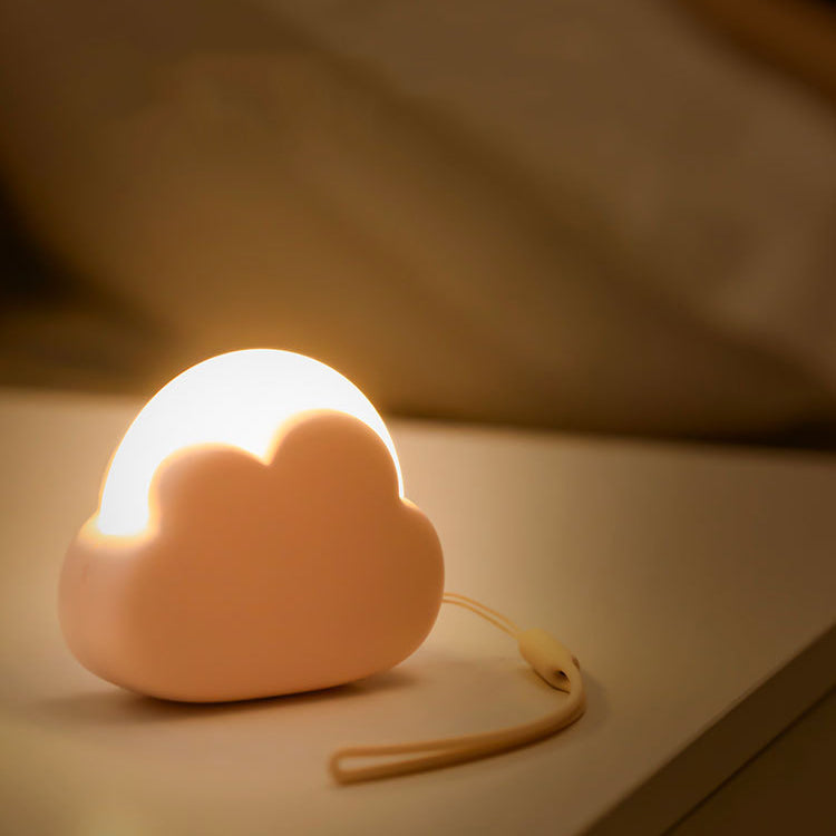 Zeitgenössische Nordische Wiederaufladbare ABS PP Wolke LED Kleine Tischlampe Nachtlicht Für Nachttisch