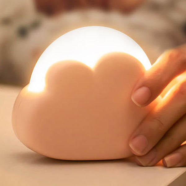 Zeitgenössische Nordische Wiederaufladbare ABS PP Wolke LED Kleine Tischlampe Nachtlicht Für Nachttisch