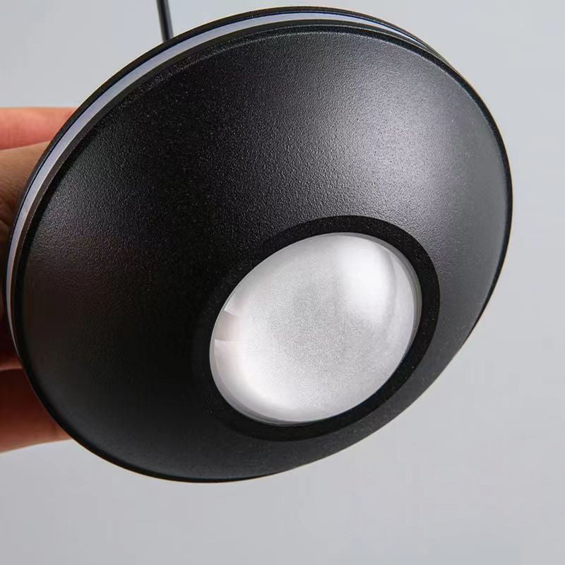 skandinavische Aluminium Bullet elliptische höhenverstellbare LED Pendelleuchte für den Nachttisch