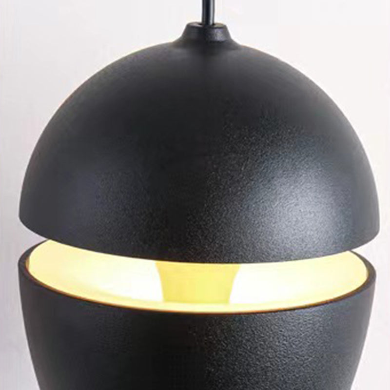skandinavische Aluminium Bullet elliptische höhenverstellbare LED Pendelleuchte für den Nachttisch