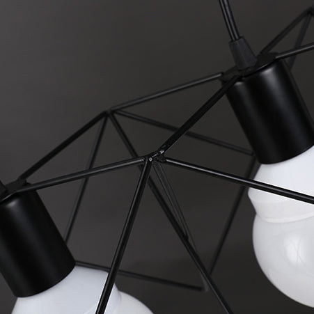skandinavische Sternkäfig Eisen 1/3 Licht Pendelleuchte für das Esszimmer