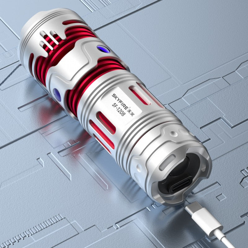 Sandsberg | Hochintensive wiederaufladbare superhelle Fingerspitzen-Gyro-Taschenlampe