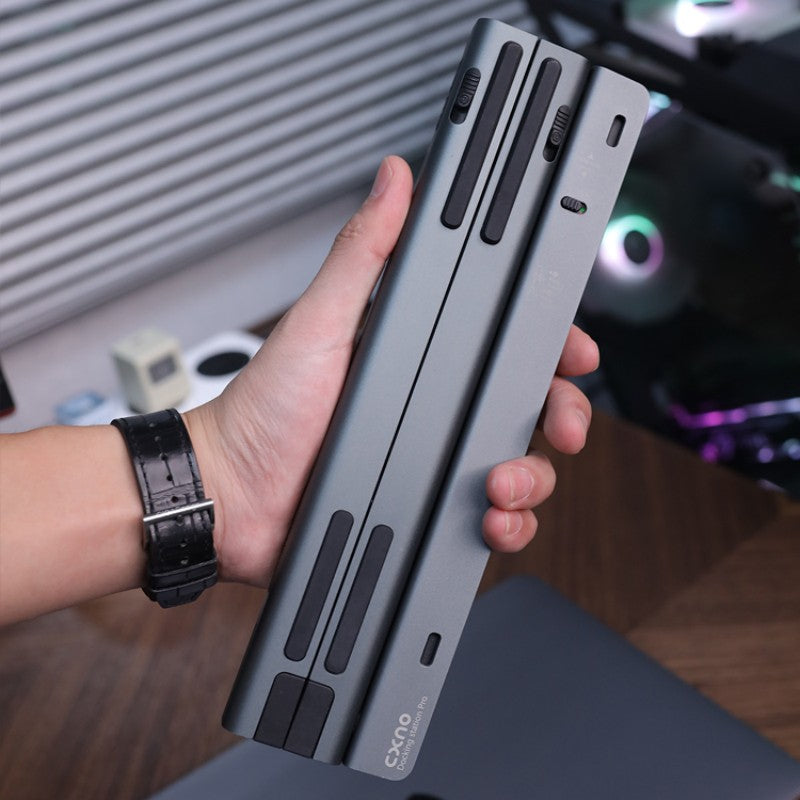 Sandsberg | Abnehmbarer faltbarer Laptopständer mit Dockingstation