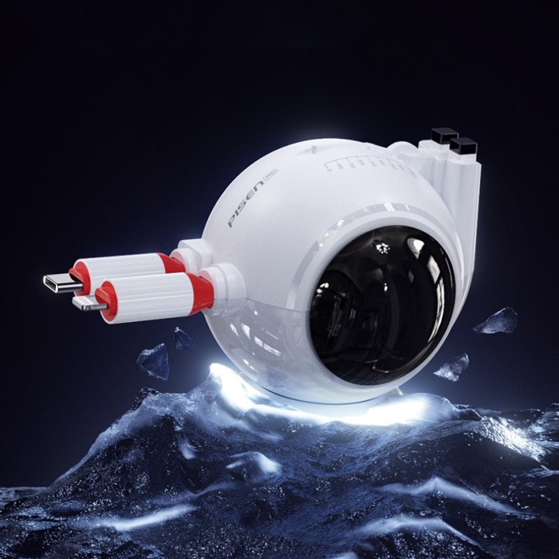 Sandsberg | 2-in-1 Rückziehbares Super Schnelles Lade-Datenkabel