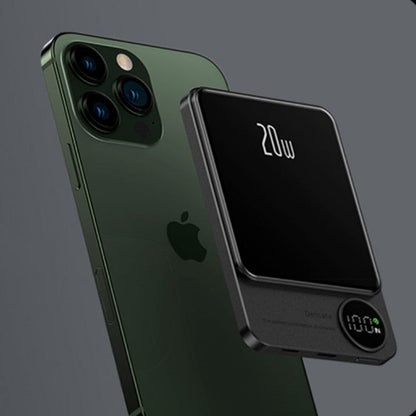 Sandsberg | 10000mAh Mini tragbare LED Digitalanzeige Magnet schnelles Lade-Powerbank