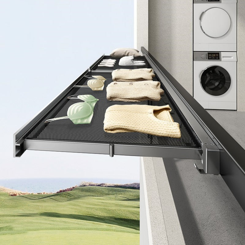 Sandsberg | Unsichtbares faltbares nicht durchstechendes wandmontiertes Lageregal